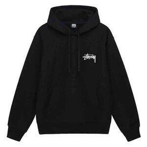 Men's Stussy Black Printed Hoodie